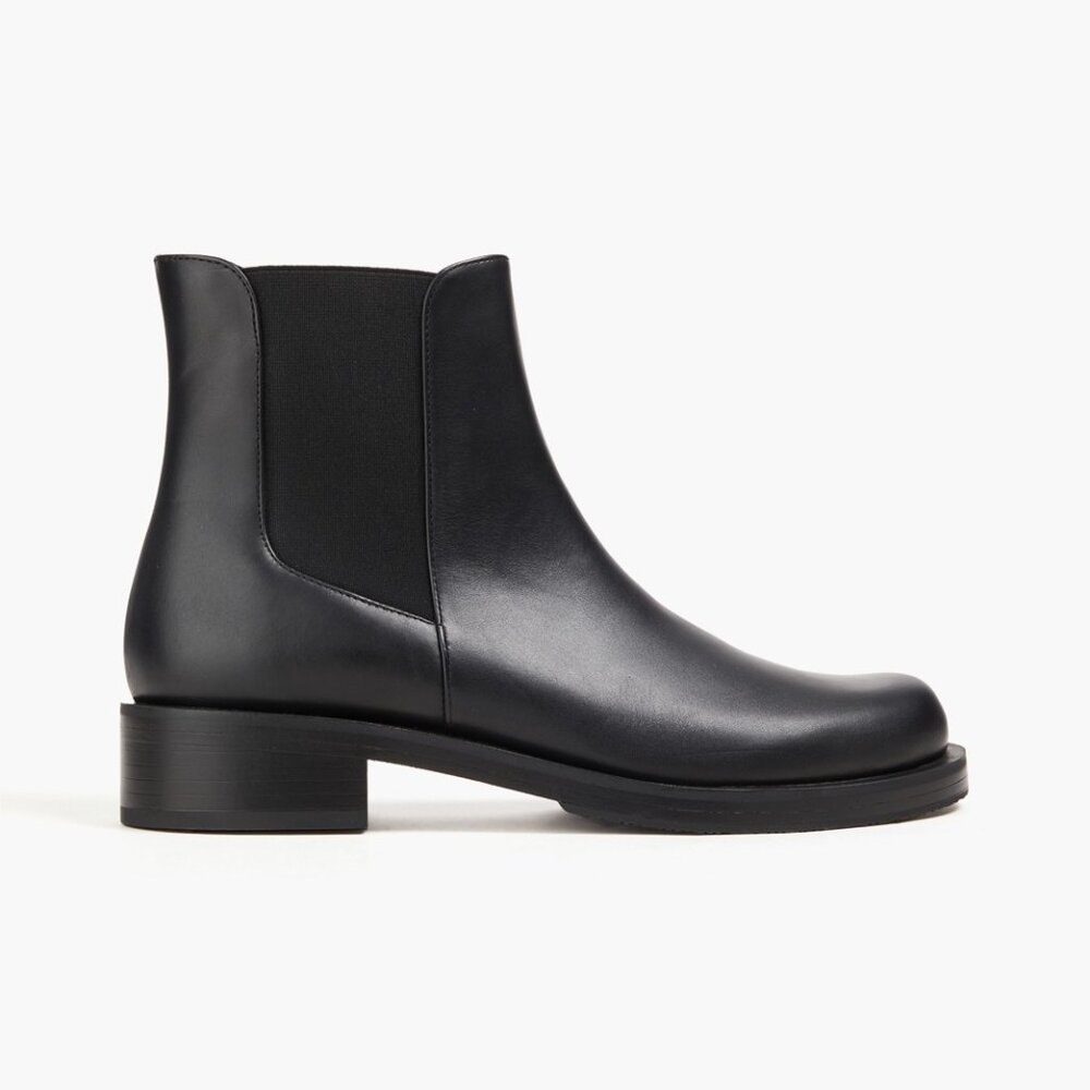 *New in Box* STUART WEITZMAN Black Leather Chelsea Boots - Size 39/8.5